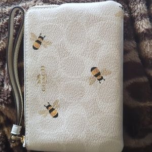 Coach bee wristlet